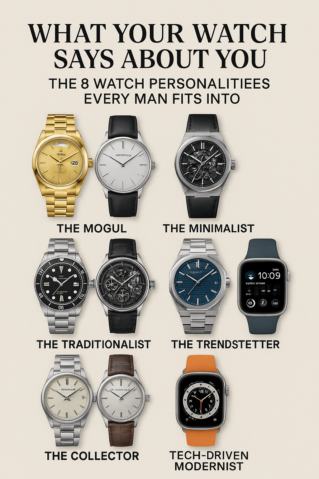 What Your Watch Says About You: The 8 Watch Personalities Every Man Fits Into