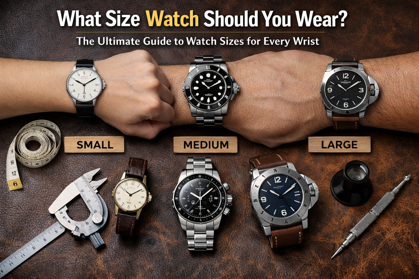 The Ultimate Guide to Watch Sizes: How to Choose the Perfect Watch for Your Wrist.