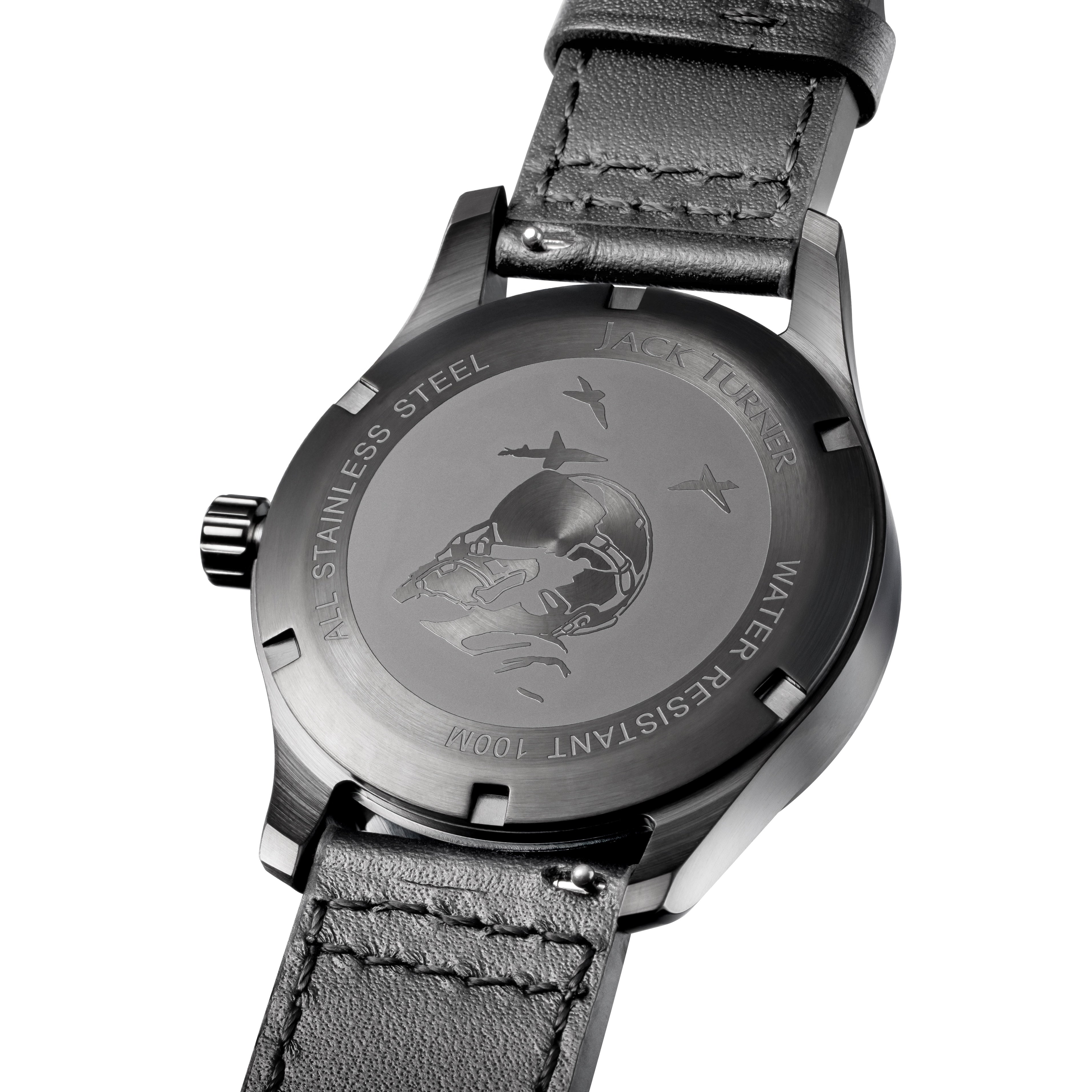Jack Turner Watches Black PVD Pilot/Field Watch