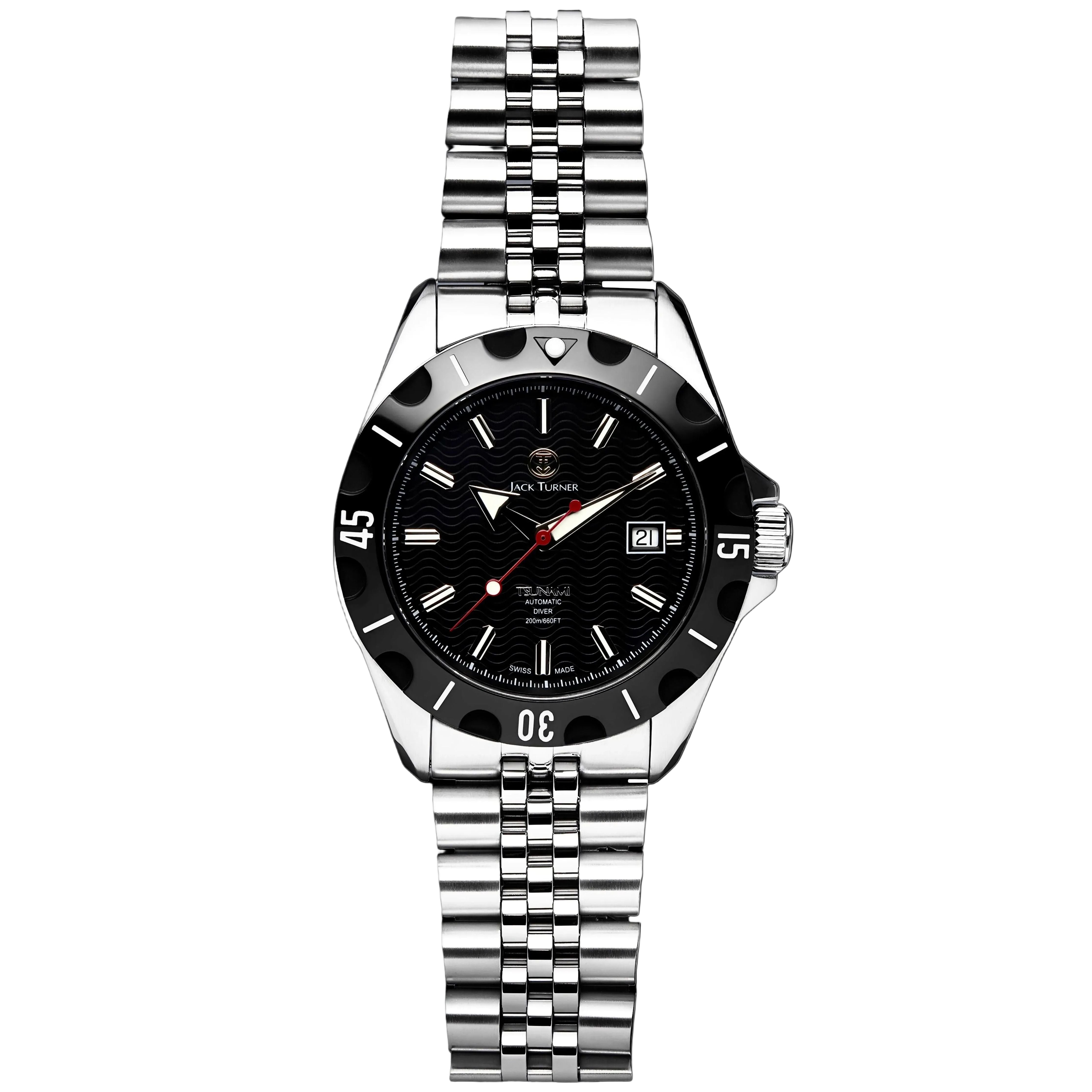 Buy The “TSUNAMI” Swiss Automatic Dive Watch by Jack Turner