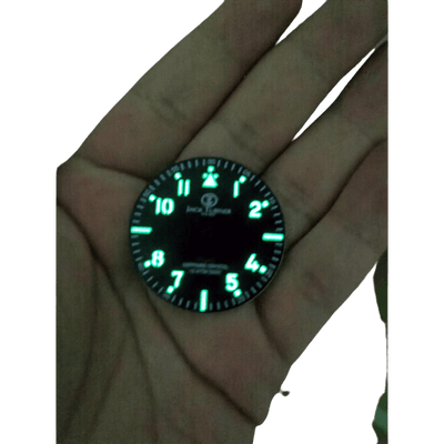 Dark Slate Gray “The Traveler” PVD Stainless Steel PIlot / Field Watch with Mechanical Quartz Movement for Men