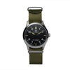 Dark Slate Gray “THE TRAVELER” Stainless Steel Pilot / Field Watch with Mechanical Quartz Movement for Men